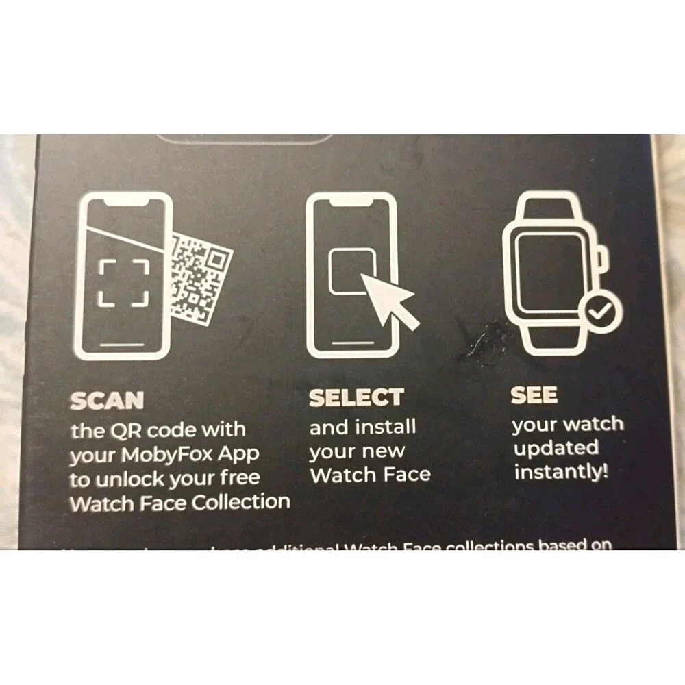 New MobyFox Smartwatch Band One Size Fits All Apple Watch midnight Flora Style